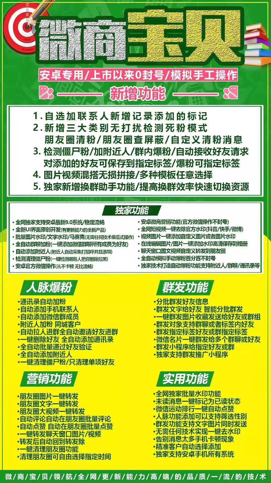 安卓微商宝贝 官方微信辅助一键转发语音转发批量群发