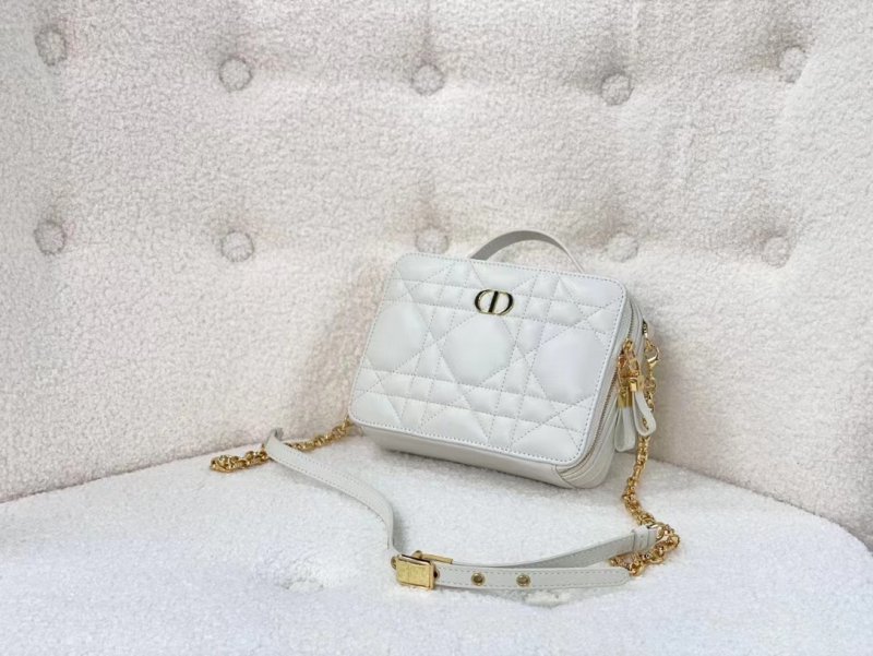 --Dior Caro箱型链条手袋原厂品质，原材料精确对版包包！